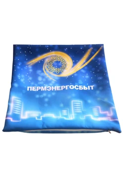 Наволочка 30x30 см, с полной запечаткой "Пермэнергосбыт"