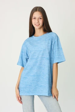 Футболка Дженис оверсайз унисекс однотонная (хлопок)#2