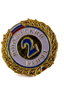 Купить значок юношеский 2 разряд