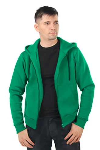 Балахон Рик из футера унисекс, однотонный зеленый#2 Балахон Рик из футера унисекс, однотонный зеленый#2