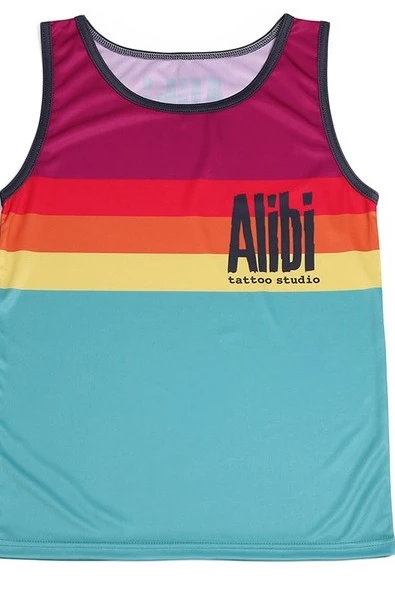 Майка Берри унисекс с полной запечаткой "Alibi"#1 Майка Берри унисекс с полной запечаткой "Alibi"#1