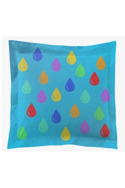 Подушка с бордюром 40х40 см, с принтом "Joy in every day"#1