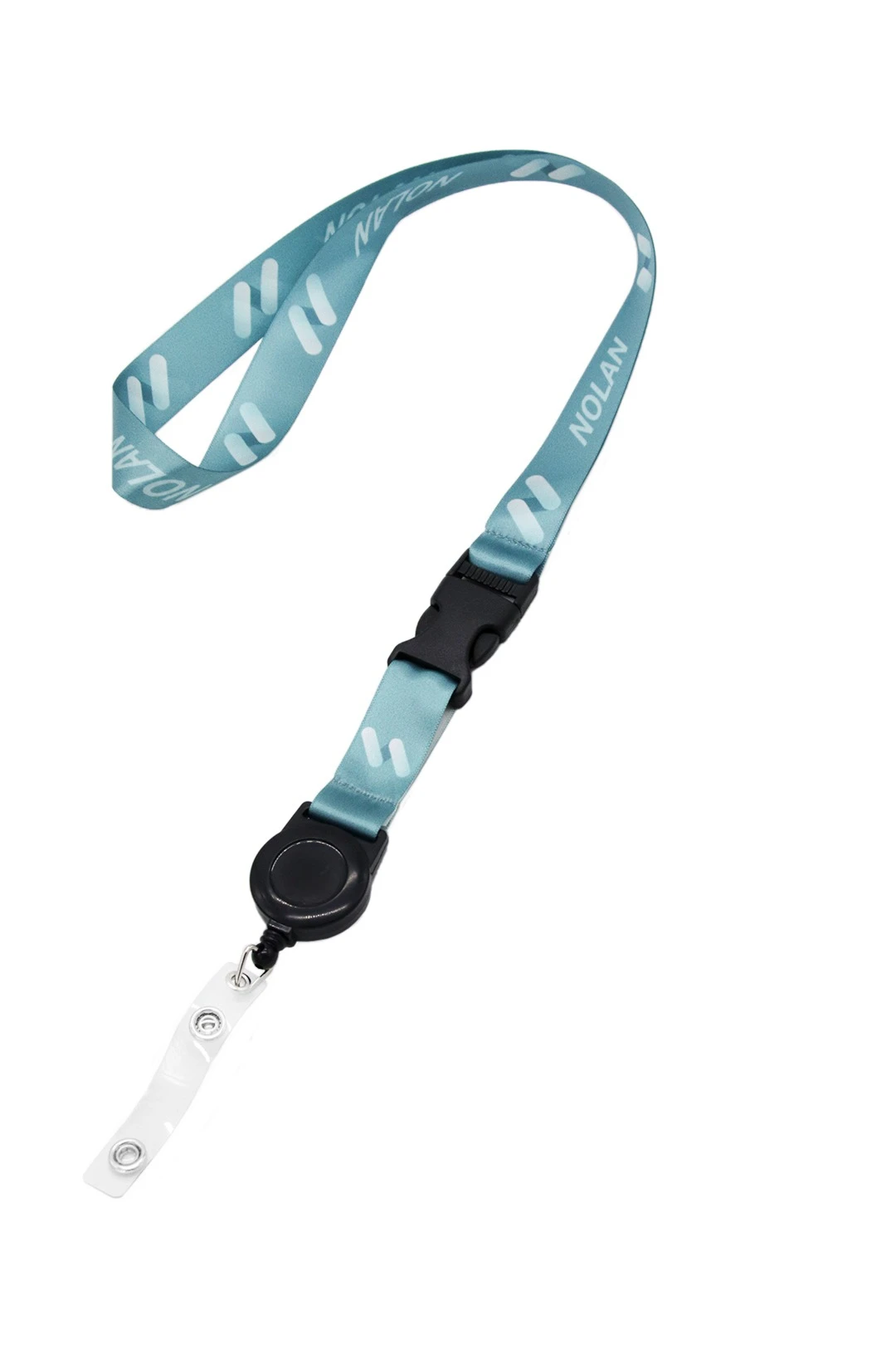 Купить ленту для бейджа атлас люкс ширина 2 см, с трезубцем, с печатью