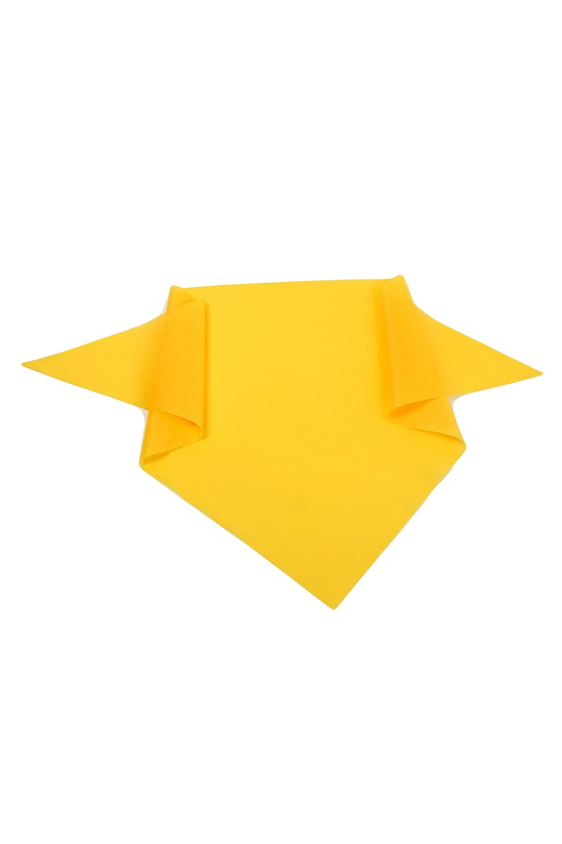 Косынка Лолла из шелка расцвечивания 60х60х90 см, однотонная желтая#3 Косынка Лолла из шелка расцвечивания 60х60х90 см, однотонная желтая#3