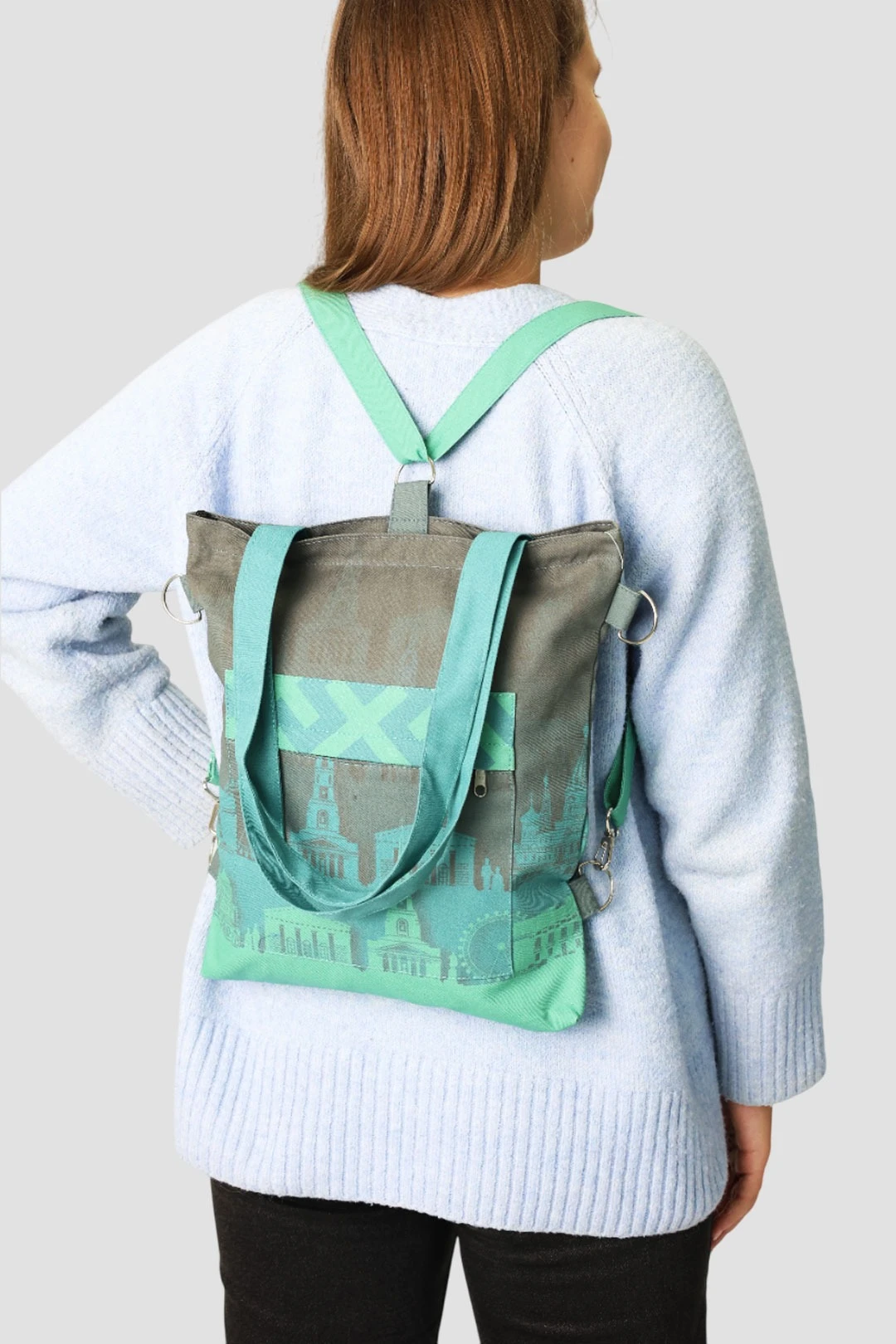 Купить сумку-рюкзак Бадди из саржи 33х38х4  см, с принтом "Izhevsk"