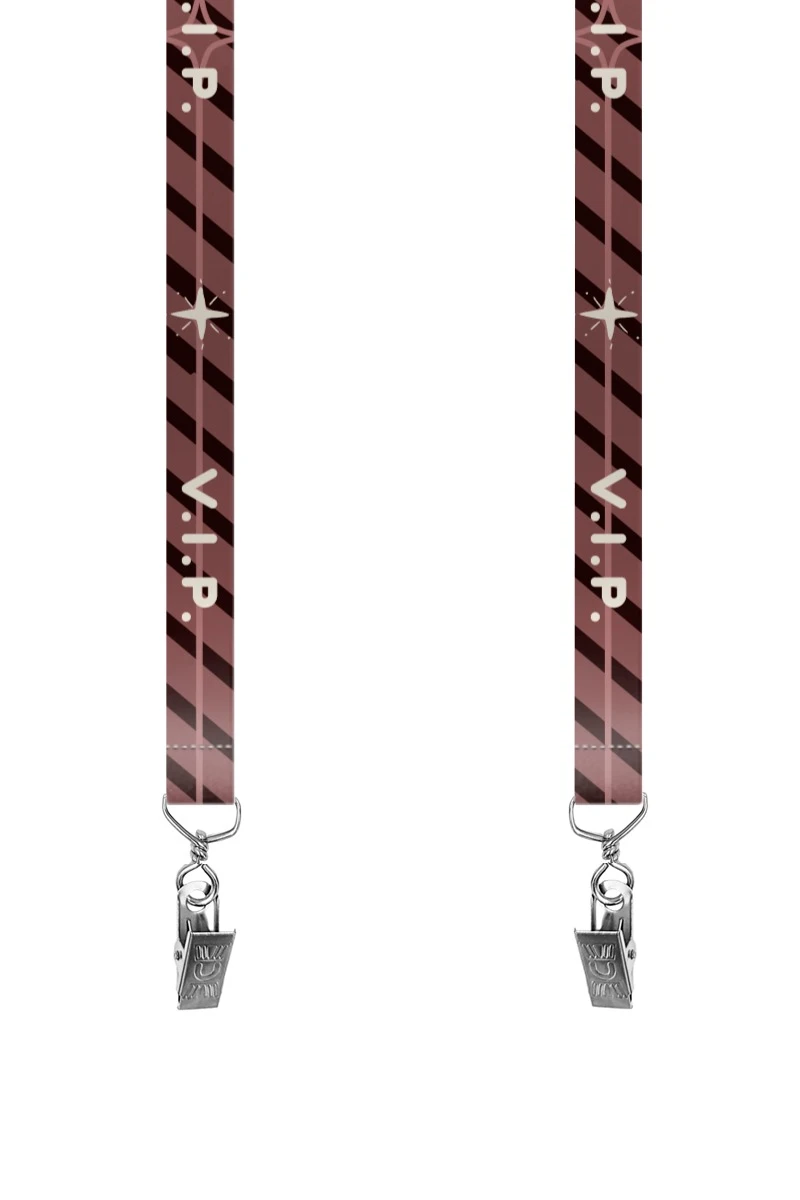 Купить ленту для бейджа атлас ширина 2 см, с клипсой, с печатью "VIP" Купить ленту для бейджа атлас ширина 2 см, с клипсой, с печатью "VIP"