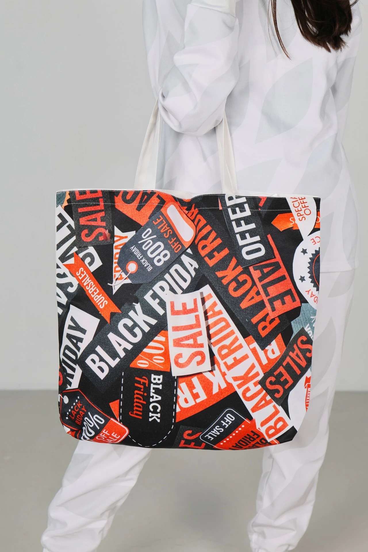 Сумка Голди из греты 40х40х10 см, с полной запечаткой#1