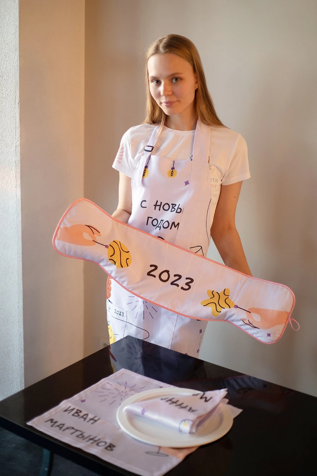 Салфетка квадратная 40х40 см, с полной запечаткой "Personal"#1 Салфетка квадратная 40х40 см, с полной запечаткой "Personal"#1