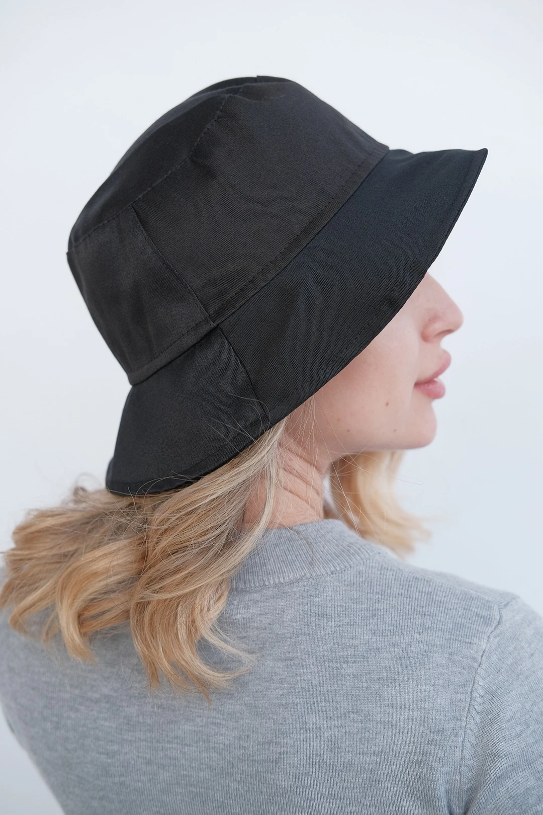 Панама Мальта из греты с узкими полями, однотонная#4 Панама Мальта из греты с узкими полями, однотонная#4