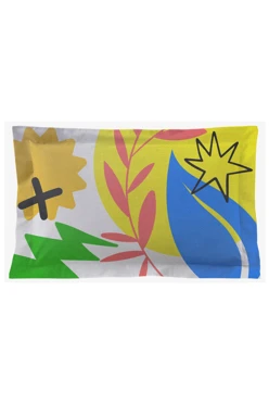 Подушка с бордюром 40х60 см, с принтом "Freedom"#1