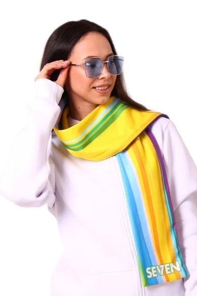 Шарф двухслойный утепленный 15х150 см, с полной запечаткой#1 Шарф двухслойный утепленный 15х150 см, с полной запечаткой#1