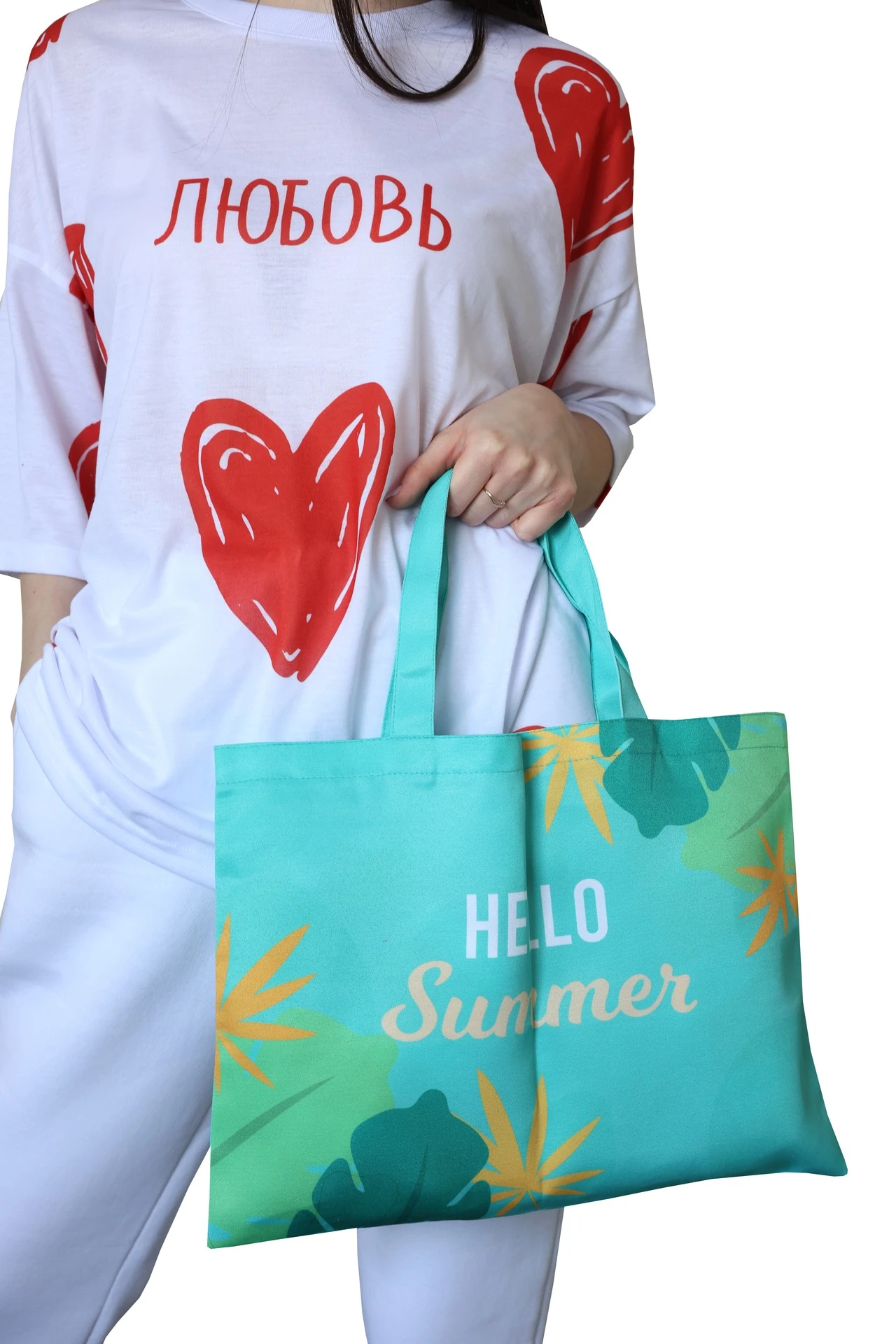 Сумка Комби из греты горизонтальная, с полной запечаткой#5