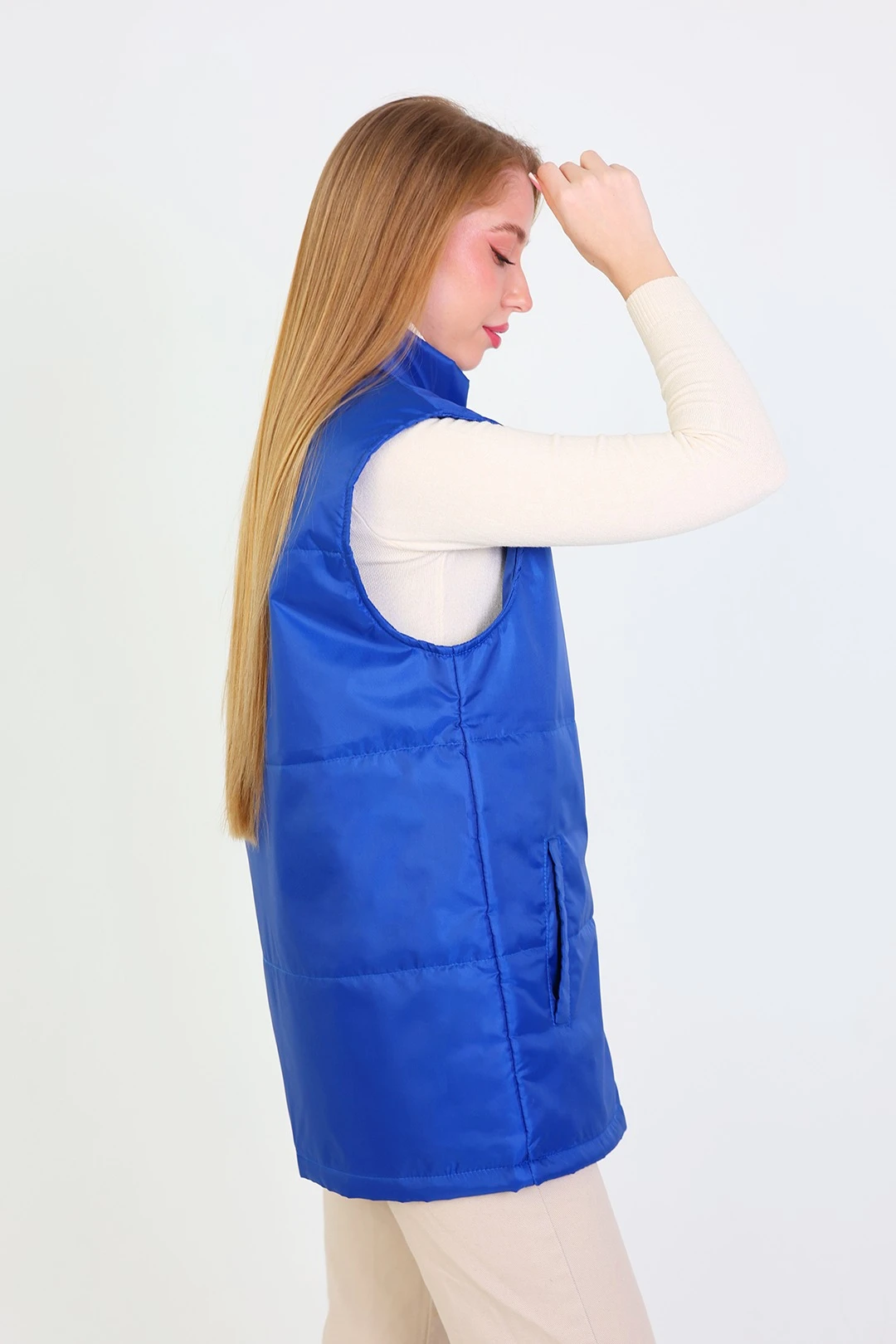 Жилет Оливер унисекс, однотонный василёк#2