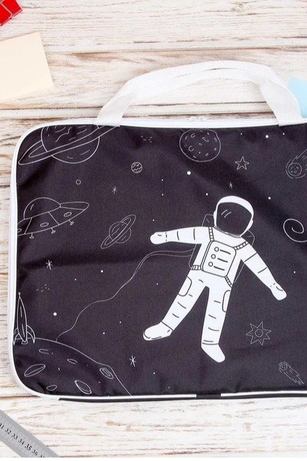 Сумка Ворд с ручками 45х33 см, с полной запечаткой "Cosmonaut"#6