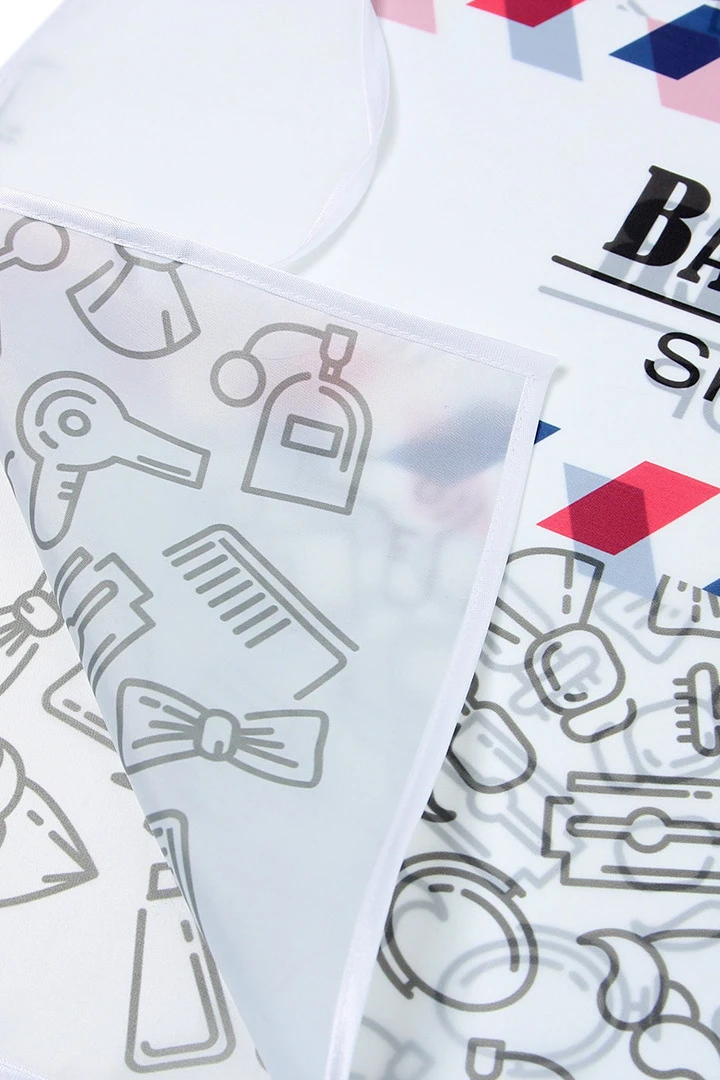 Накидка Инсайт 50х55 см, с полной запечаткой "BARBER SHOP"#8