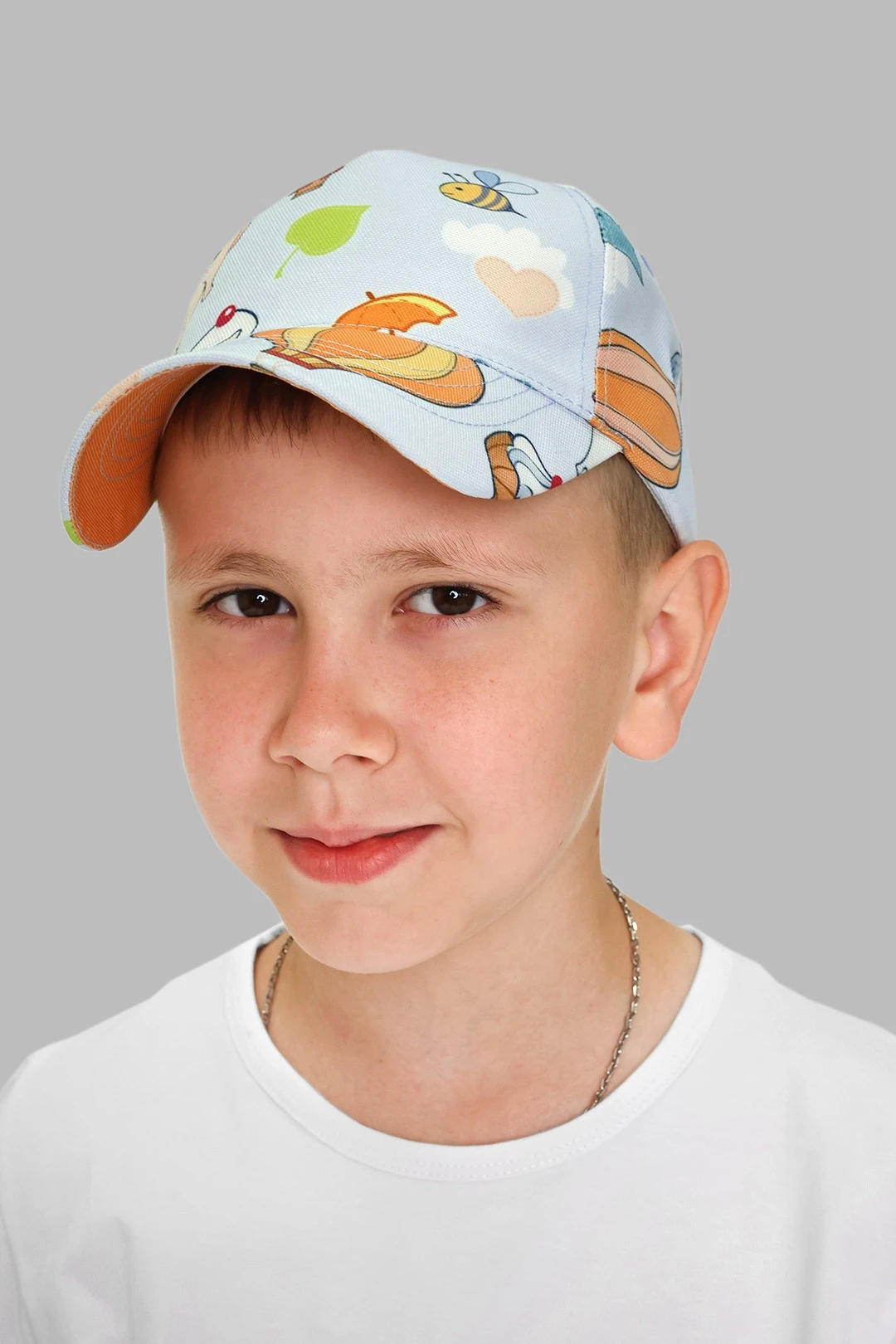 Бейсболка Стандарт детская с полной запечаткой (полиэстер)#1 Бейсболка Стандарт детская с полной запечаткой (полиэстер)#1