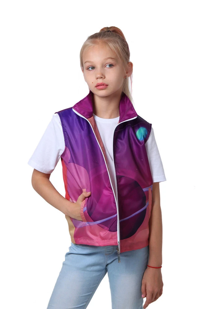 Жилет Брендон без подклада детский, с полной запечаткой#2 Жилет Брендон без подклада детский, с полной запечаткой#2