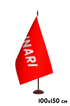 Купить флаг фирменный 100х150 см, объемный