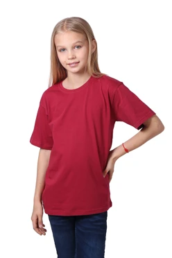 Купить футболку Премиум детскую бордовую