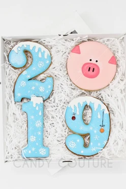 Набор печенья 4 шт с декором#1