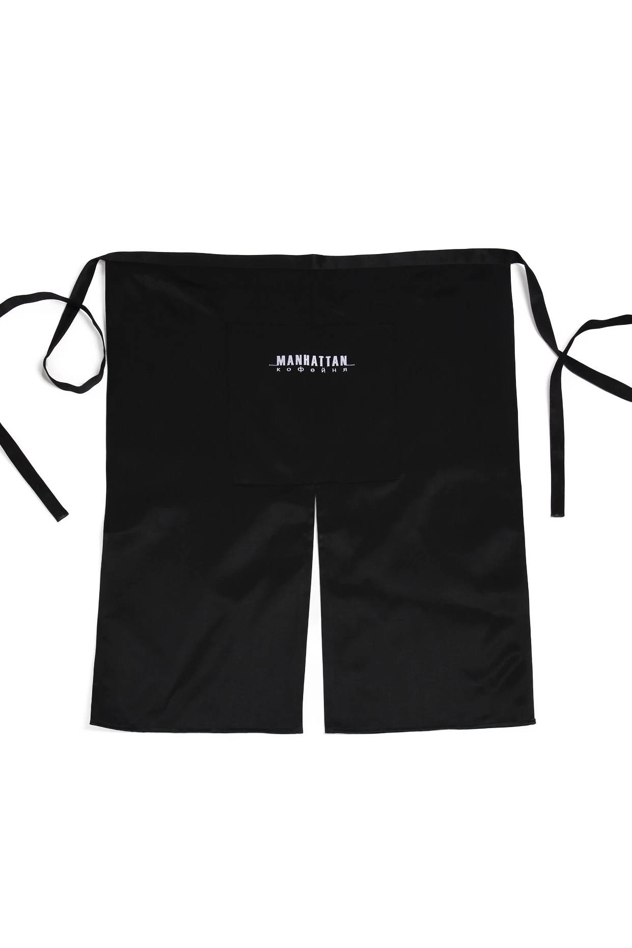 Фартук Бармен поясной с двумя карманами, однотонный#1 Фартук Бармен поясной с двумя карманами, однотонный#1