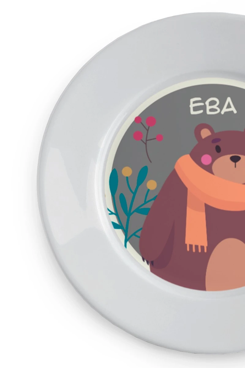 Тарелка с принтом "Eva bear"#1