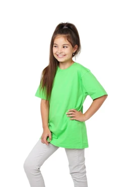 Купить футболку Премиум детскую салатовую