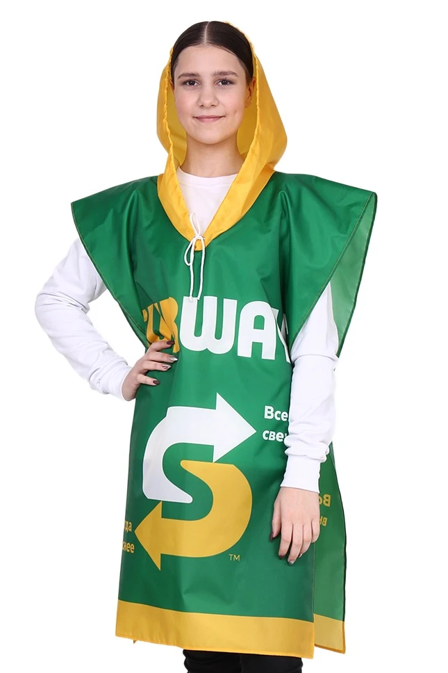 Купить накидку с капюшоном 62х95 см "Subway" Купить накидку с капюшоном 62х95 см "Subway"