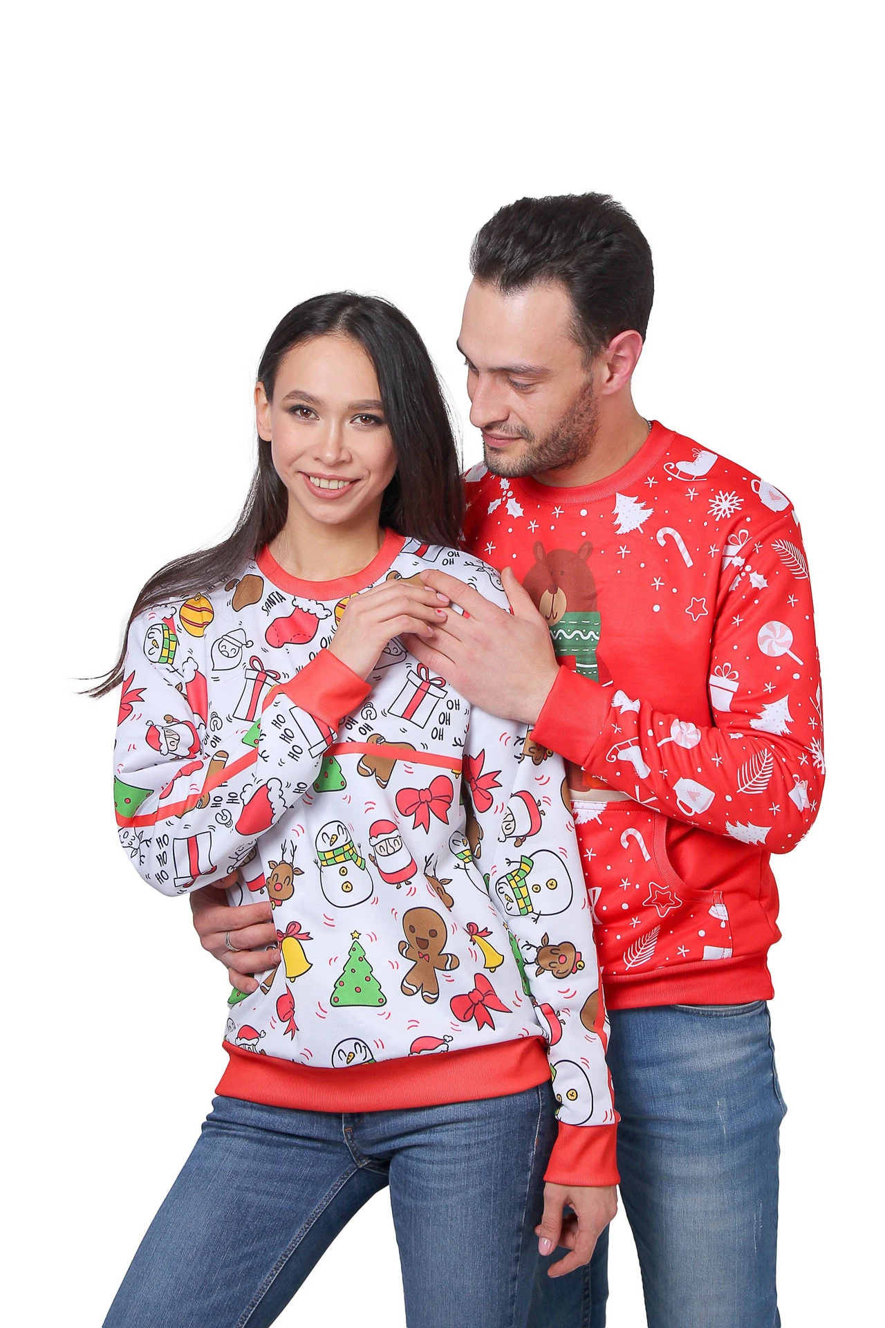 Свитшот Гарри унисекс из адидаса с полной запечаткой "New Years"#3 Свитшот Гарри унисекс из адидаса с полной запечаткой "New Years"#3