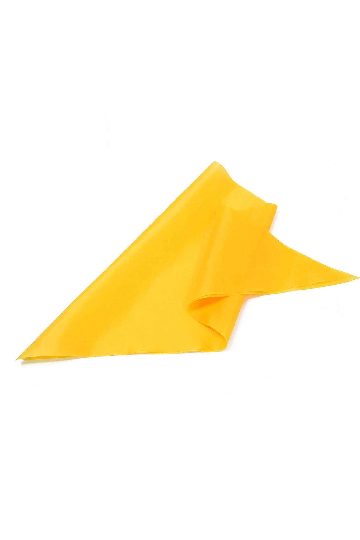 Косынка Лолла из шелка расцвечивания 60х60х90 см, однотонная желтая#7 Косынка Лолла из шелка расцвечивания 60х60х90 см, однотонная желтая#7