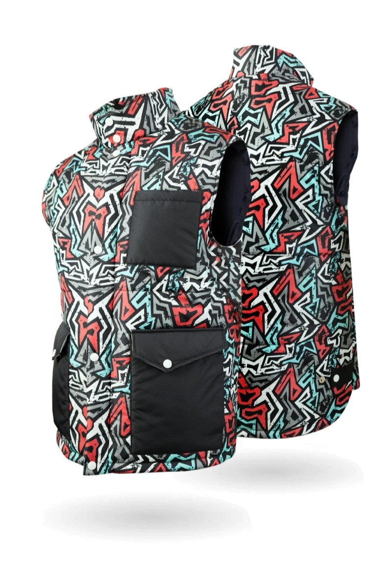 Жилет Хайк на синтепоне унисекс, с полной запечаткой#8