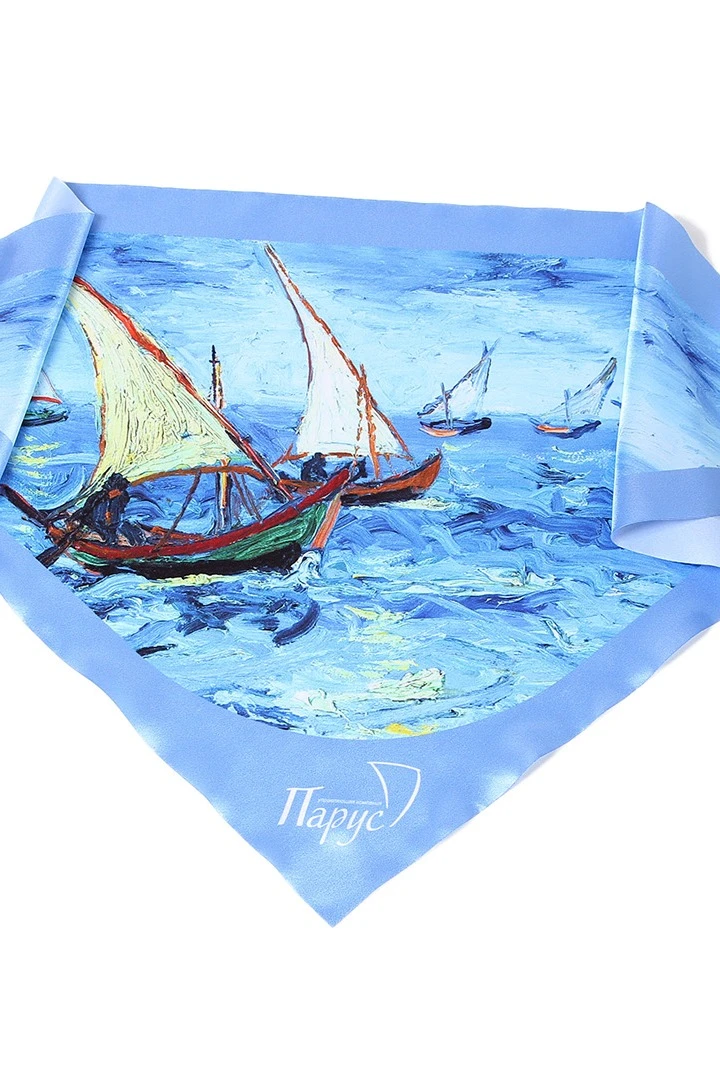 Косынка Шарлотта 60х60х90 см, с полной запечаткой "Parus"#5 Косынка Шарлотта 60х60х90 см, с полной запечаткой "Parus"#5