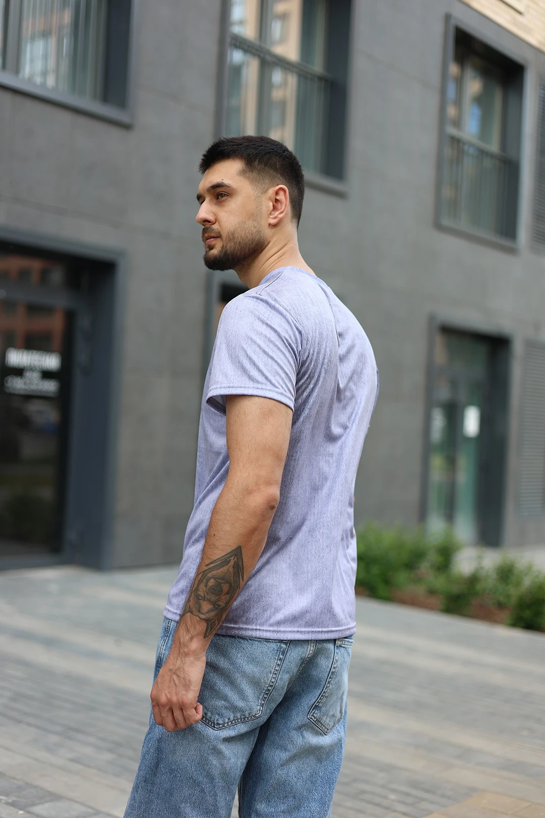 Футболка Гэлэкси унисекс из примы с полной запечаткой "For You"#4