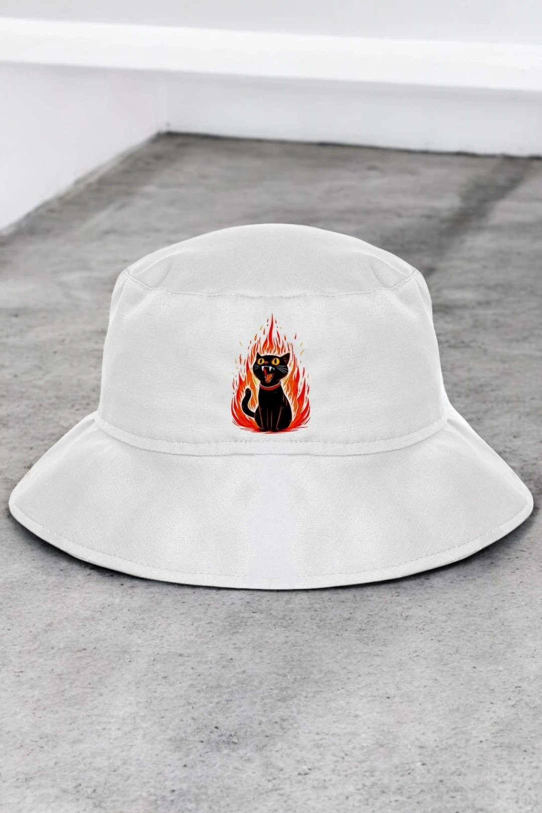 Купить панаму Мальта из греты с узкими полями, однотонная "Fire cat" Купить панаму Мальта из греты с узкими полями, однотонная "Fire cat"