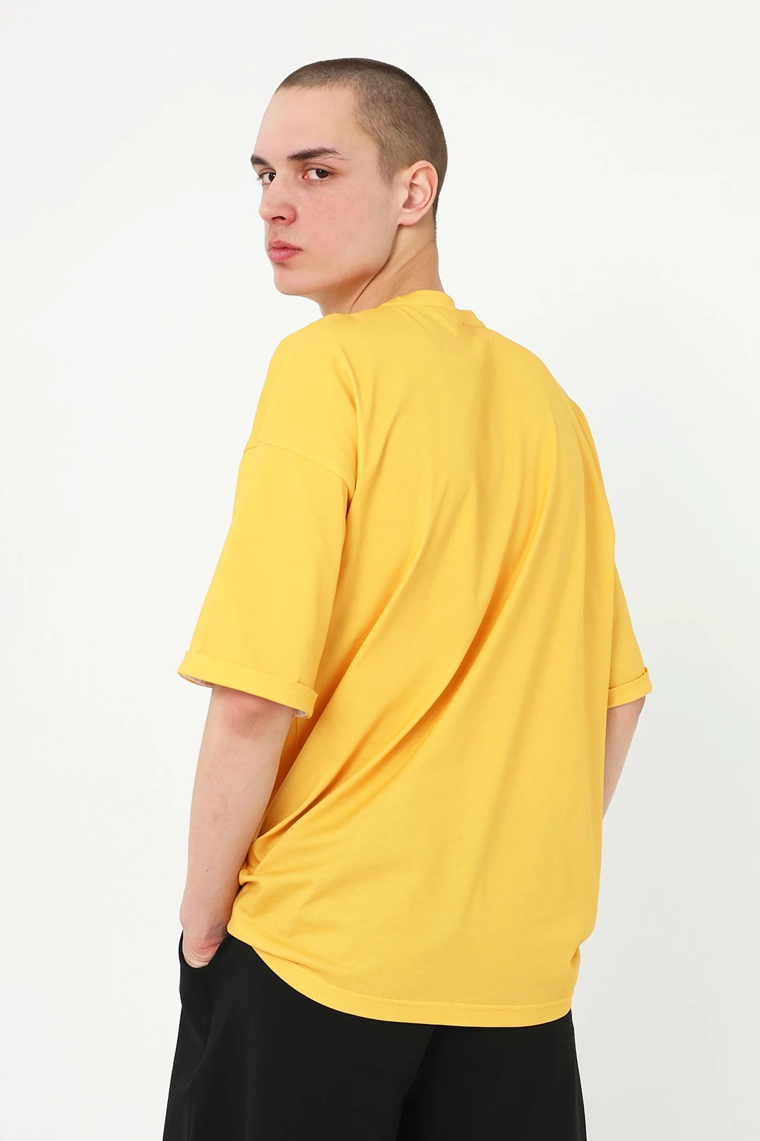 Футболка Бен оверсайз унисекс из кулирки хб с полной запечаткой "Extra"#3