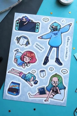 Стикерпак А4 на пленке