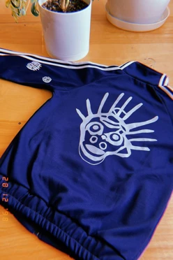 Толстовка на молнии с авторским принтом Петроглифы#1