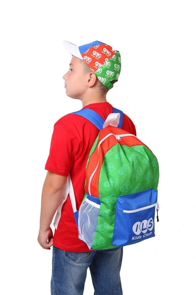 Рюкзак Кэрри мягкой формы 41х31х9,5 см, с полной запечаткой "ILS"#1