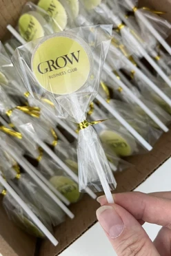 Леденец 3,5 см с переводной картинкой с 1 стороны