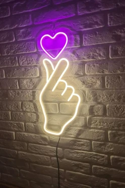 Светильник дизайнерский неоновый, Щелчок