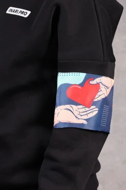 Повязка нарукавная 12х30 см двухслойная, с полной запечаткой#1