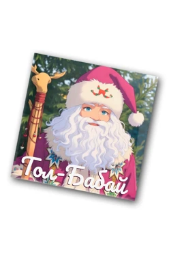 Купить значок заливной Квадрат 25х25 мм, с принтом "Tol Babay"