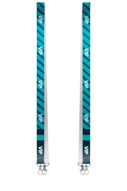 Купить ленту для бейджа репс ширина 2 см, с двумя карабинами-люкс, с печатью "VIP"