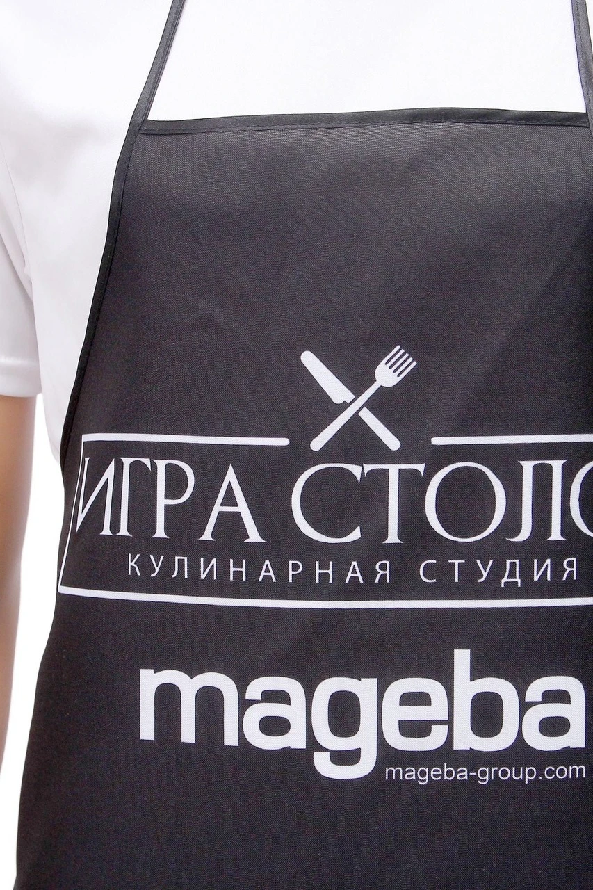Фартук Аппетит Бокс с прямым низом, с полной запечаткой "Igra stolov"#3 Фартук Аппетит Бокс с прямым низом, с полной запечаткой "Igra stolov"#3