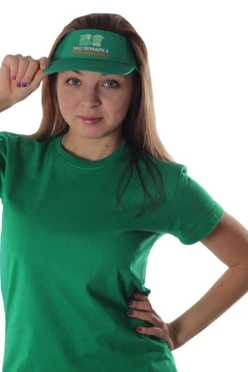 Козырек Карри на липучке узкий однотонный (хлопок)  "Three Stations"#1