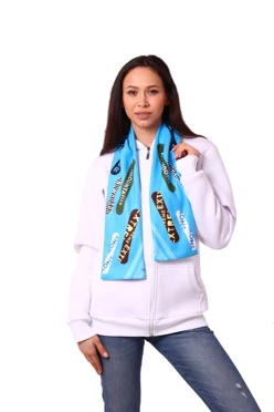 Купить шарф  двухслойный взрослый 15х120 см, с полной запечаткой "Extreme"