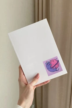 Наклейка-стикер Квадрат 6х6 см с печатью "Cat Planet"#1