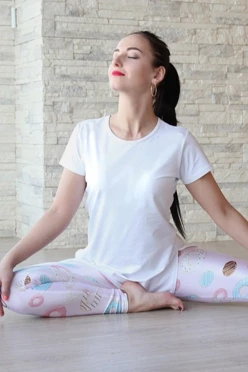 Комплект женский с принтом "Donuts"#1