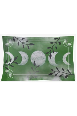 Купить подушку с бордюром 30х50 см, с принтом "Moonlit night"