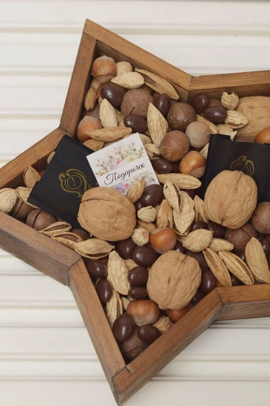 Деревянный ящик в форме звезды, 30см#3 Деревянный ящик в форме звезды, 30см#3